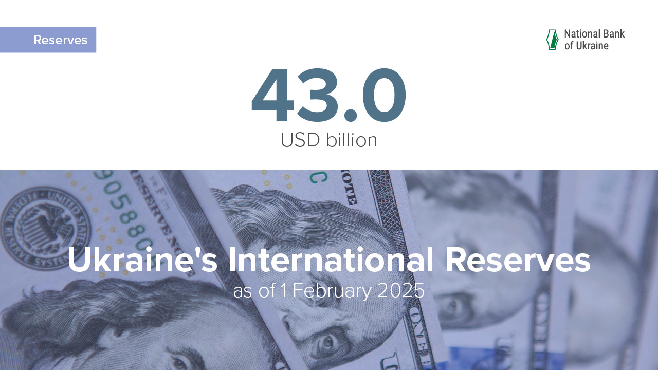 International Reserves at USD 43 Billion in January